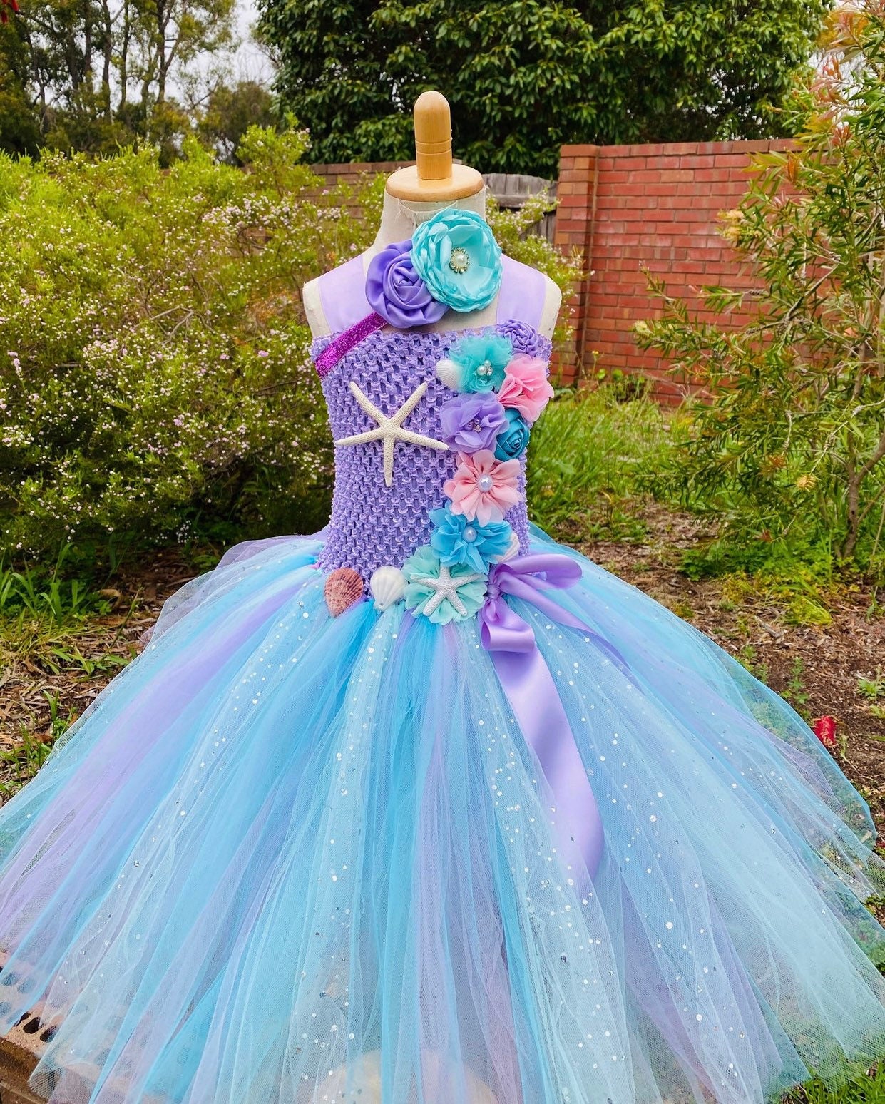 Robe sirène, robe tutu sirène, rêves d'anniversaire de sirène, robe 1er  anniversaire, 1er anniversaire de petite fille, robe de soirée sirène, robe  Ariel -  France