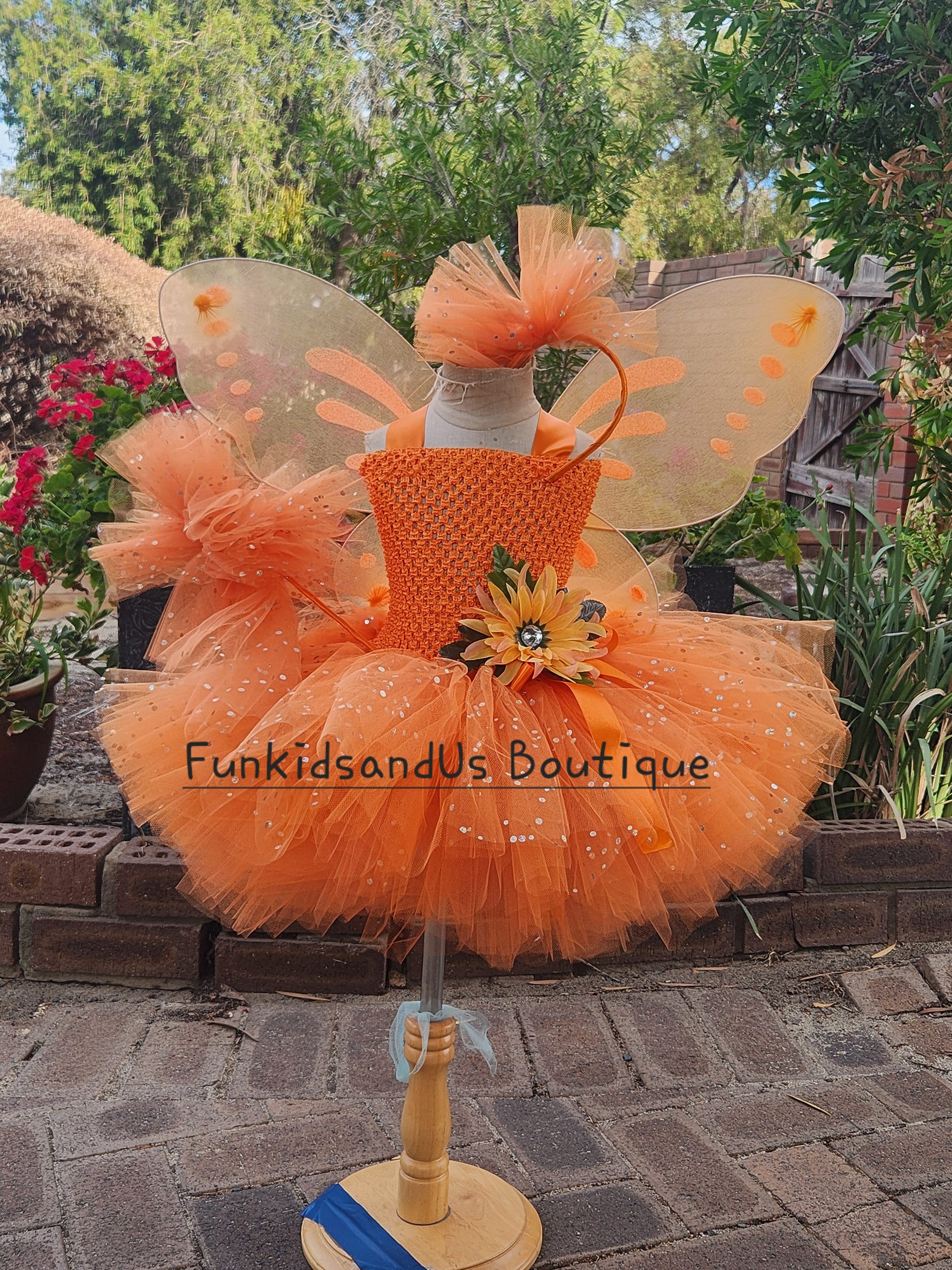 pink and orange tutu dress Orange Tutu Dress, Fairy Tutu Dress, Peach Tutu Dress, Coral Tutu Dress,  Fairy Costume, Fairy Dress