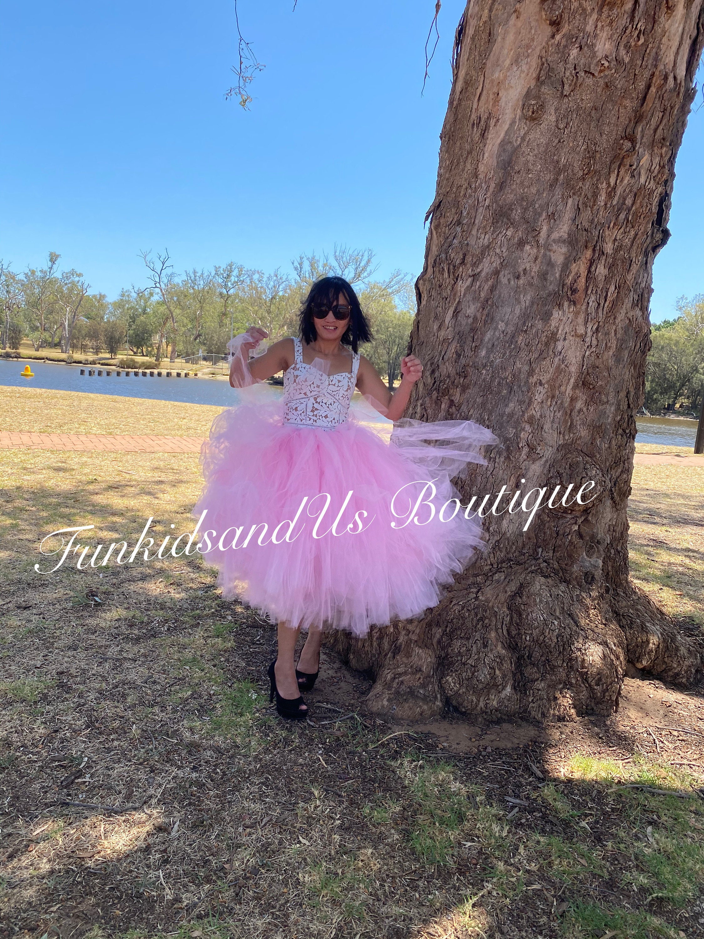 Tutú rosa para adultos, tutú para adultos de dama de honor, falda de tutú  rosa de longitud de cóctel, sesión de fotos de despedida de soltera para  bodas -  México