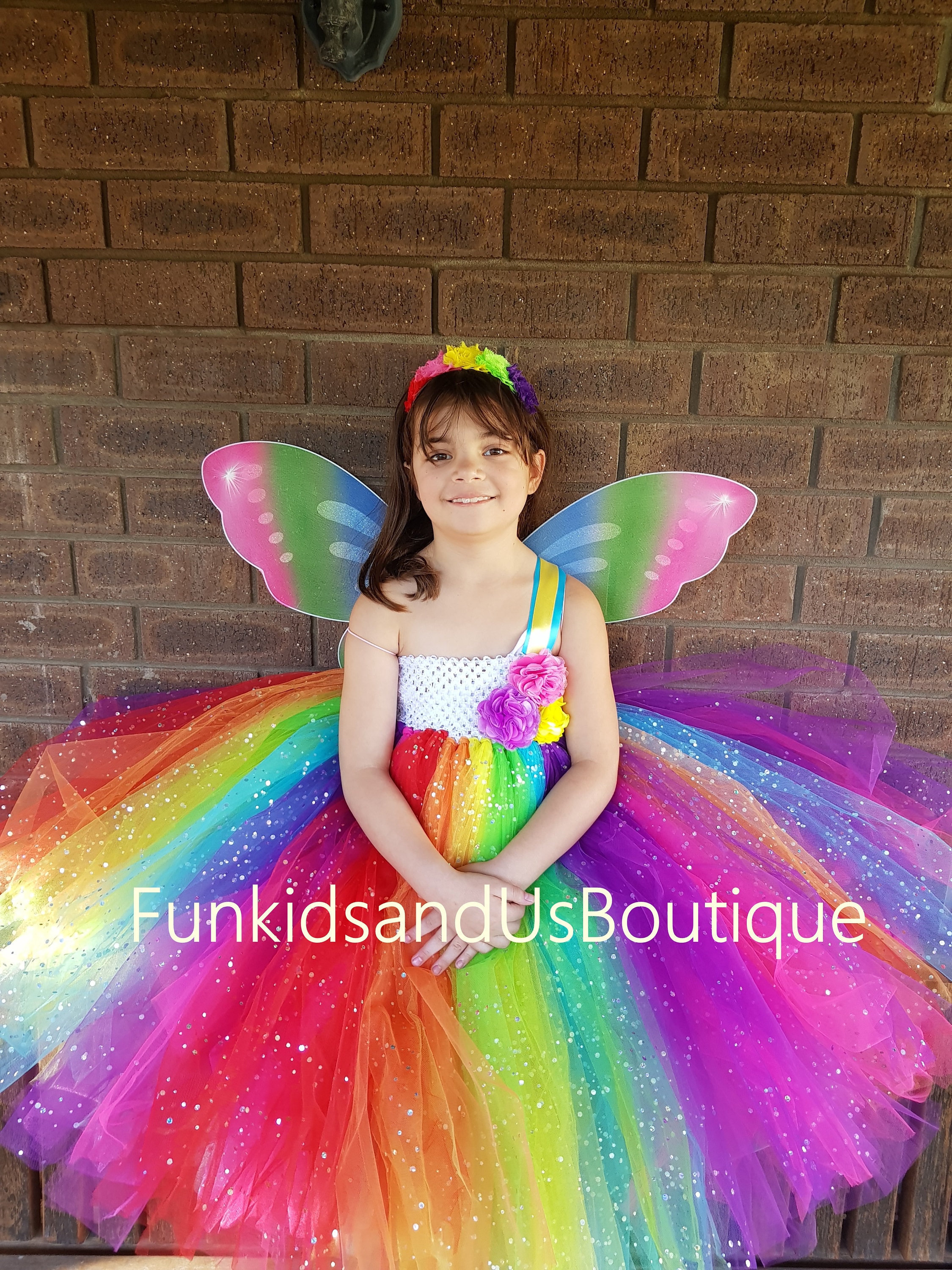 Baby rainbow tutu dress hotsell