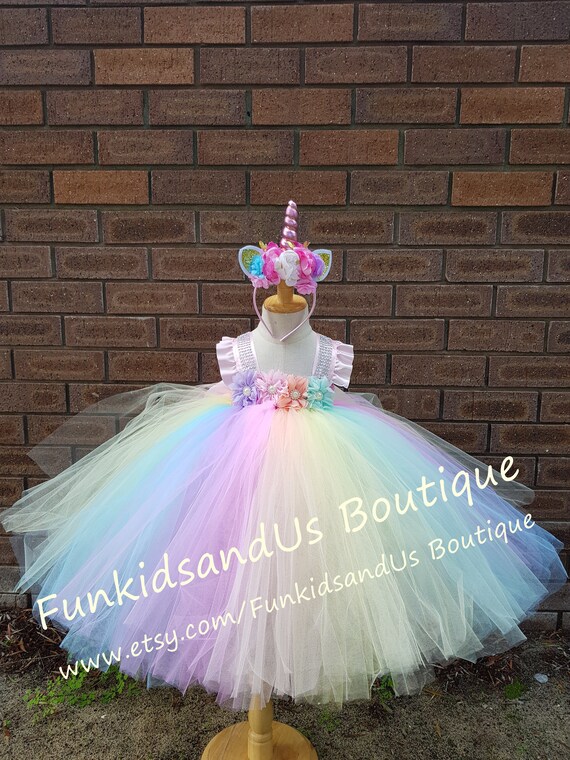 Vestido Pastel Rainbow Vestido Unicornio Tutú Vestido de - Etsy México Vestido Pastel Rainbow Vestido Unicornio Tutú Vestido de - Etsy México
