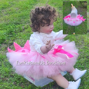 Dinosaur Tutu, Pink Dinosaur Tutu, Girl Dinosaur tutu skirt, Baby Toddler girl Dinosaur outfit, Girl Dino Birthday outfit