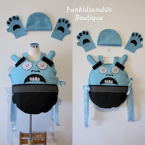 Light Blue monsters character inspired costume - monsters Kids outfit - Squishy Monster Cosplay for Toddlers- Blue monster costume