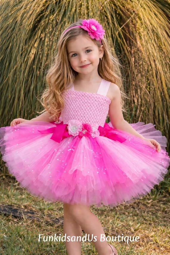 bright pink tutu dress Pink Tulle Dress | Tutu Bright Pink