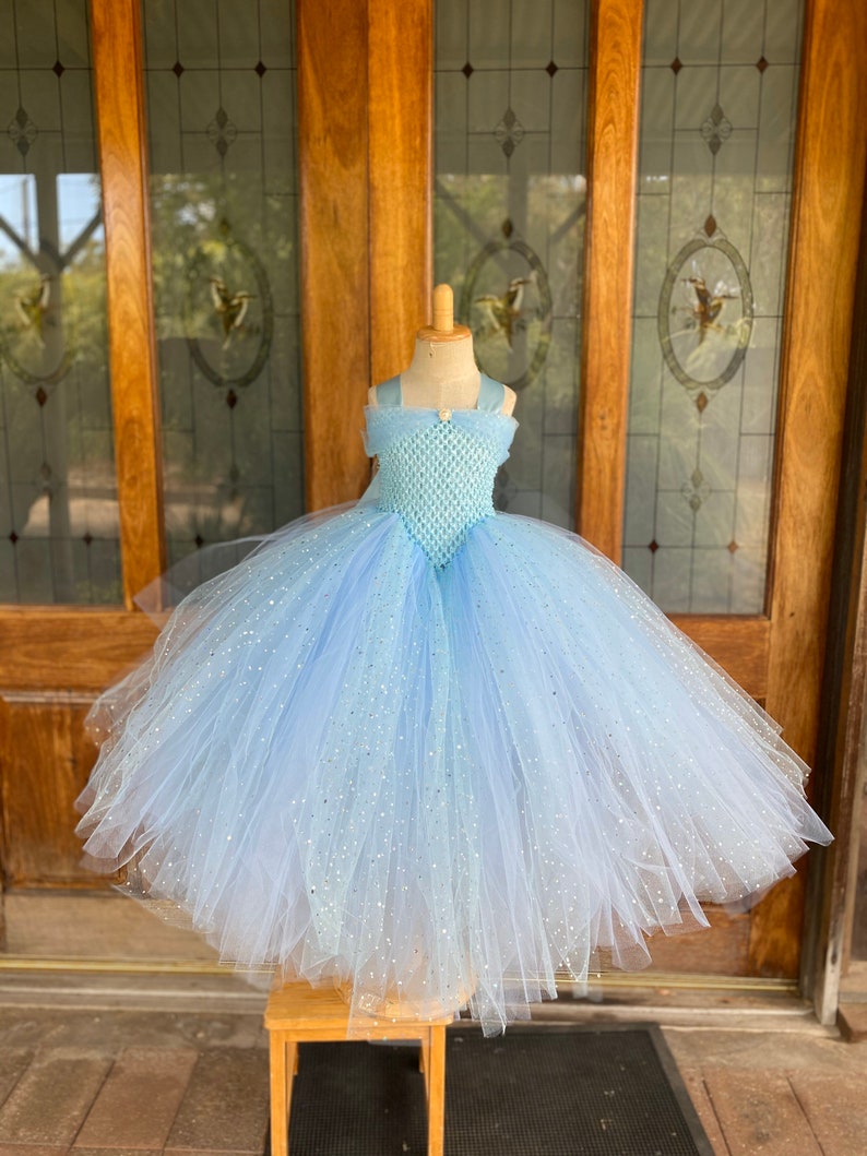 light blue couture gown