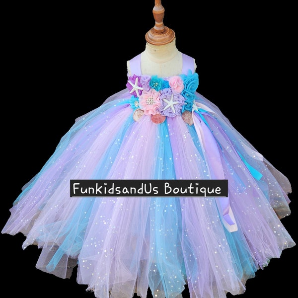 Mermaid Pastel Pattern Print Dress
