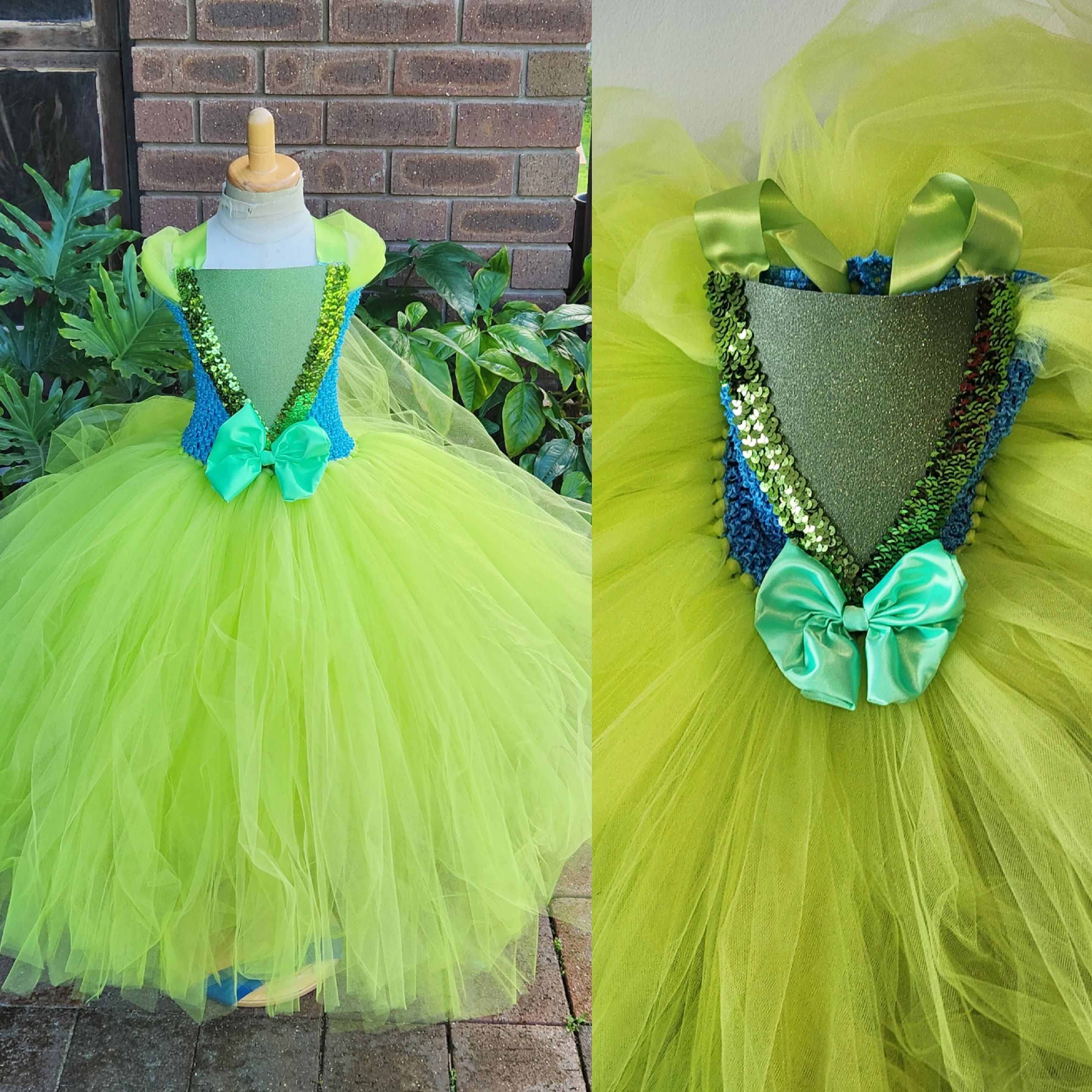 Light Green Princess Dress Princess Tutu Dress First Birthday Dress Tutu Costume Princess Outfit Etsy Canada