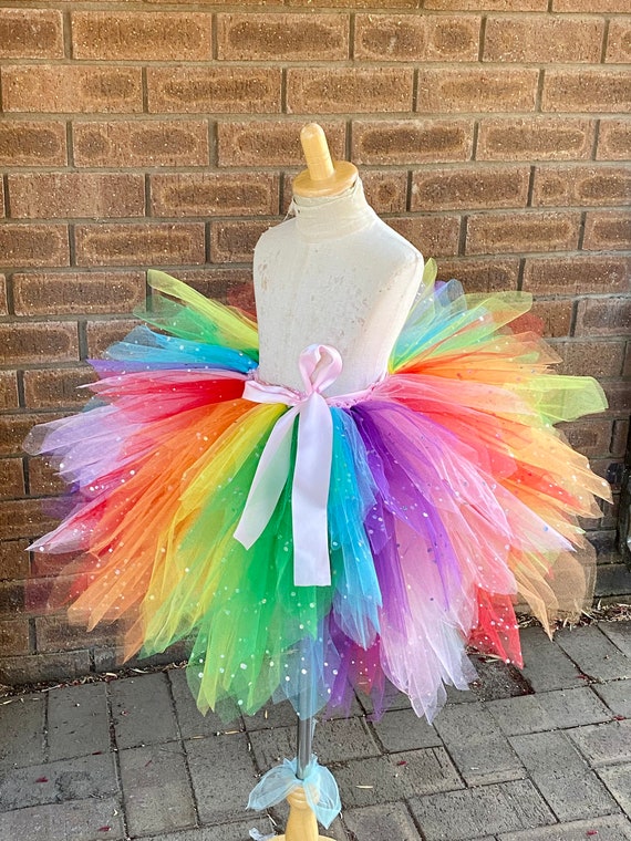 Rainbow Glitter Layered Skirt Glitter Layered Tutu Skirt Sparkly Rainbow Skirt Unicorn Skirt Sparkle Unicorn Skirt Etsy UK