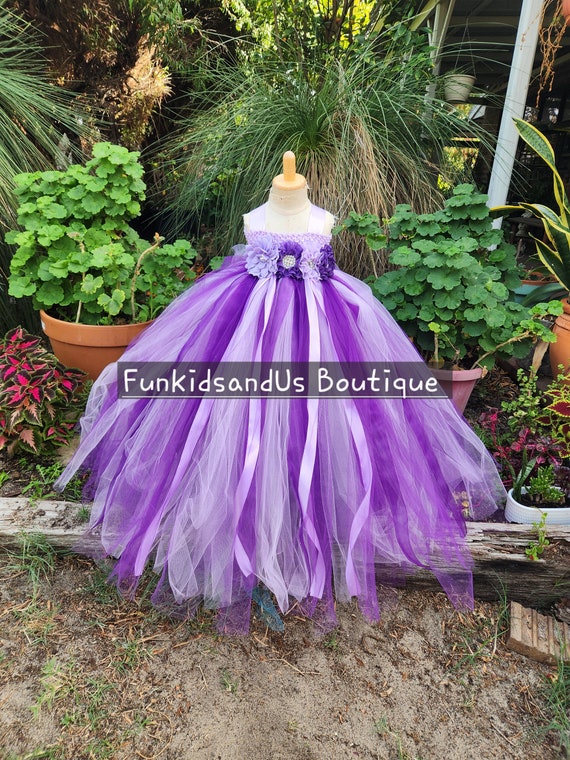 Paarse lavendel fee tutu jurk met vleugels feeenjurk tuinfee kostuum feeenjurk paarse lavendel Etsy Nederland