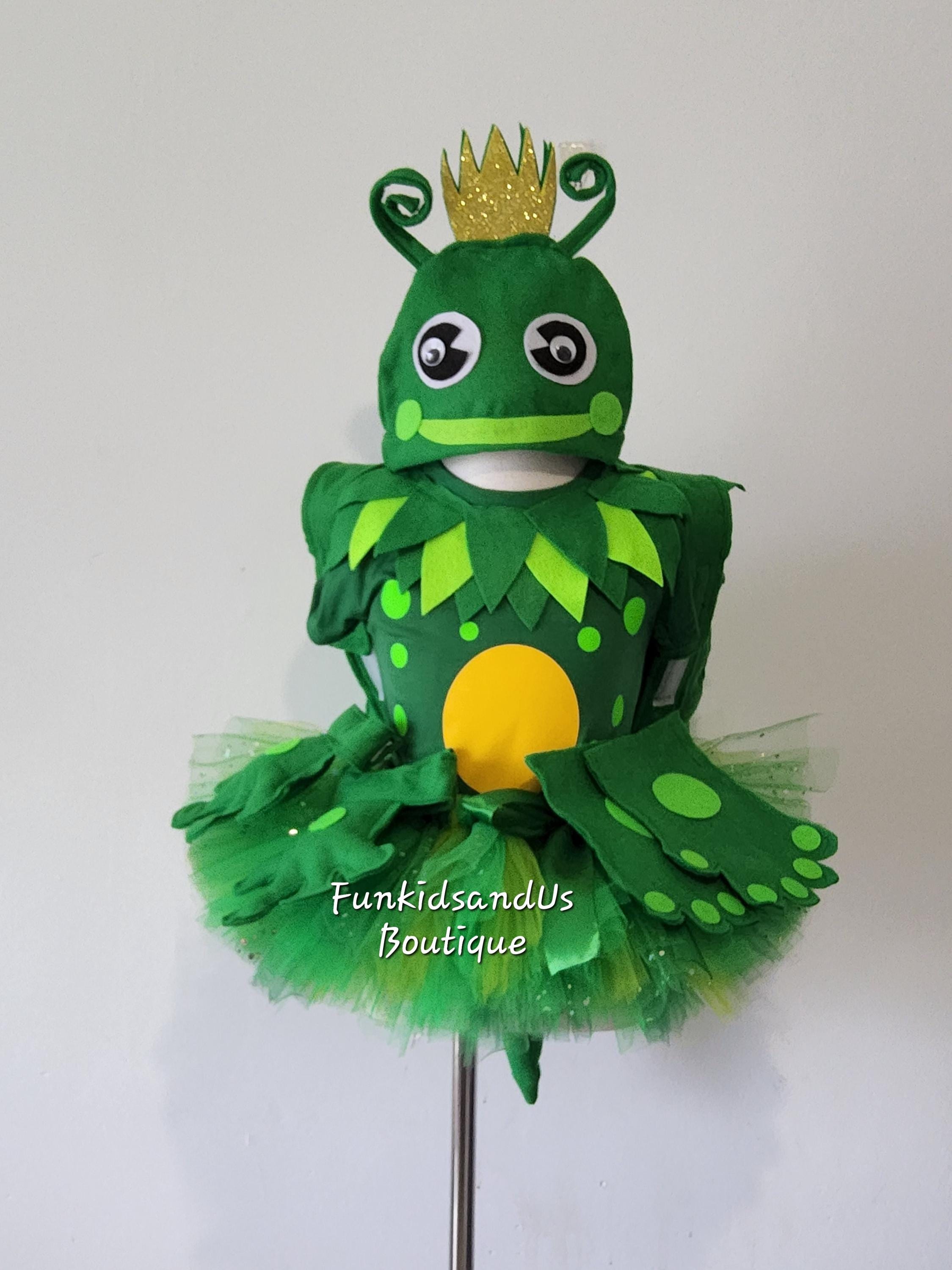 green frog dress Frog Princess Gown & Belt Set 5