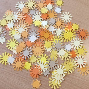 Coriandoli di sole - coriandoli di sole - coriandoli di sole decorazioni da tavola - bomboniere di compleanno di sole 100 pezzi