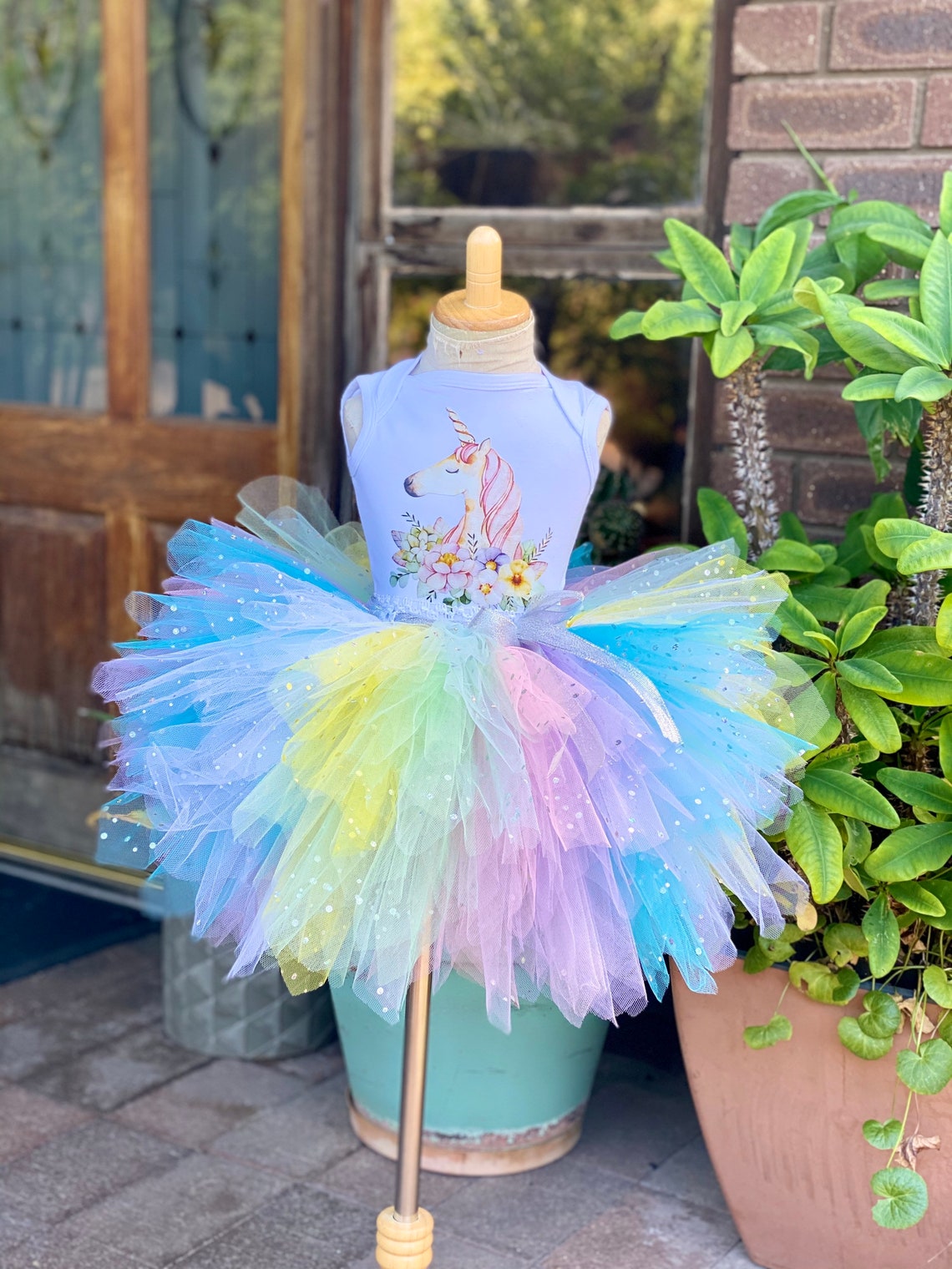 Unicorn Layered Skirt Unicorn Tutu Skirt Pastel Skirt Etsy Hong Kong