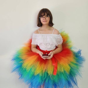 Regenbogen Tutu für Mädchen - Tweens & Teens, Pride Outfit, Tanzkostüm, Geburtstag oder Festival Wear
