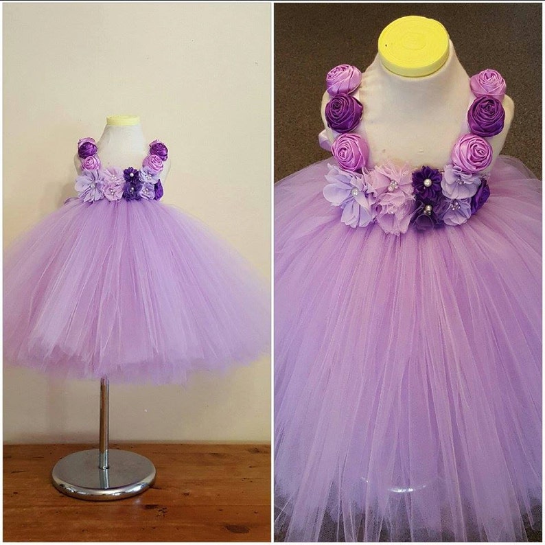 Lavander Flower Girl Tutu Dress Lavender Dress Lavender Etsy Australia