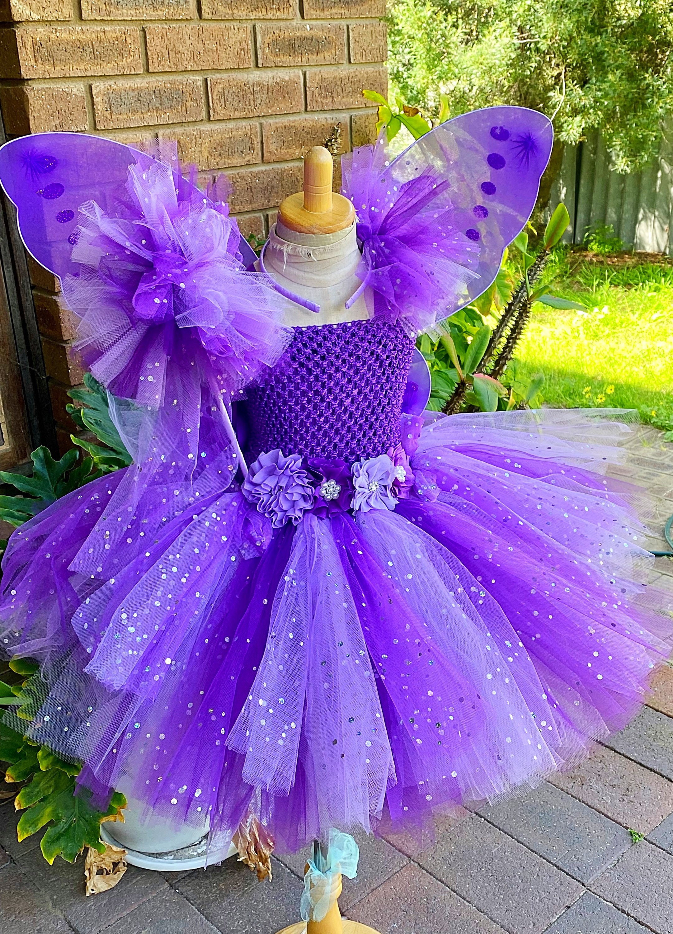 Purple Lavender Princess Tutu anniversaire, mariage, robe de fille à fleurs Tutu  violet lavande Robes de fille à fleurs -  France