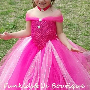 Hot Pink Tutu Dress - Stunning Pink Princess tutu dress - Hot Pink Baby Tutu Dress- Hot pink  dress