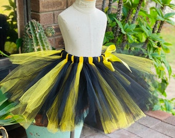 Bumble Bee Tutu: Black Yellow Tulle Skirt Dance Costume