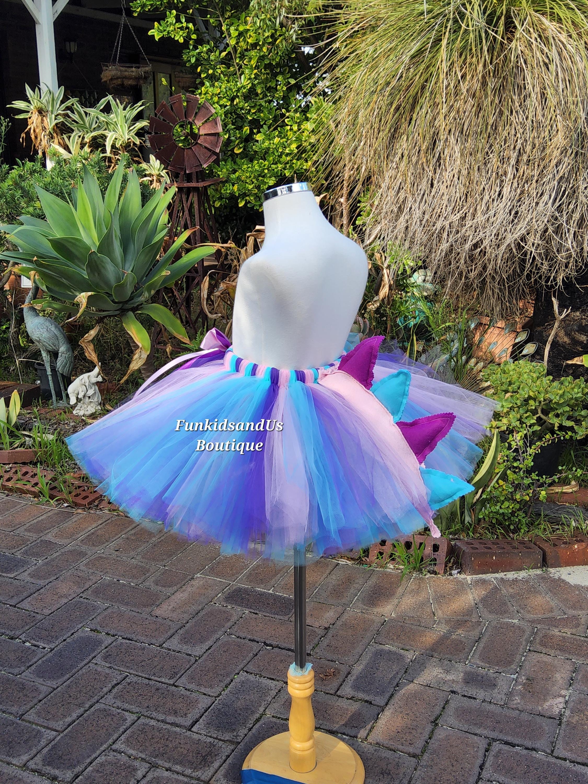 Pastel Dinosaur Tutu Skirt: Girls' Jurassic Party Costume