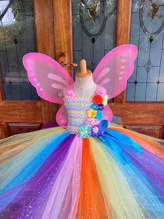 rainbow fairy dress Enchanted Floral Fairy Dress
