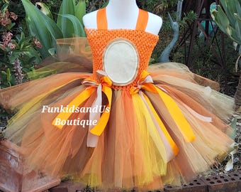 Sukienka Tutu z motywem lwa dla dziewczynek – strój urodzinowy w dżungli – Wild One Toddler Costume – ręcznie robiona sukienka tiulowa z motywem zwierzęcym