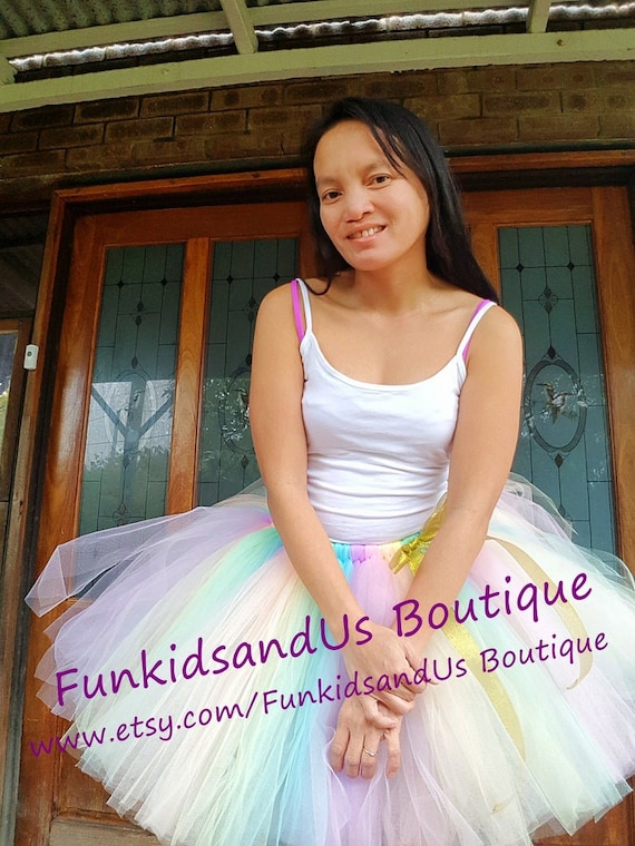 Gonna Tutu Gonna Arcobaleno Tulle Gonne Gonna Arcobaleno Bimba - Main Image