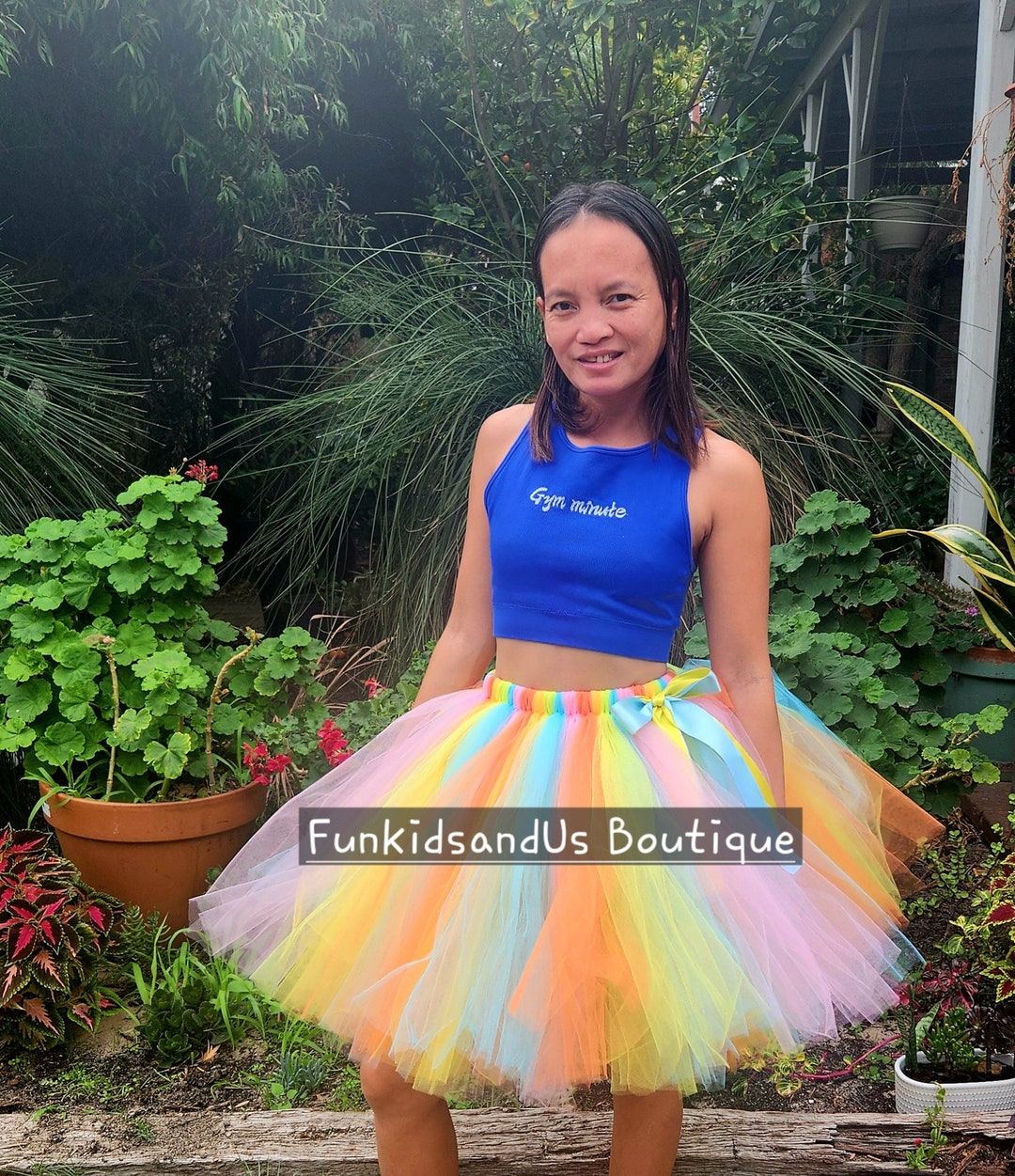 Falda de tutú arcoíris neón: fiesta rave para adultos España