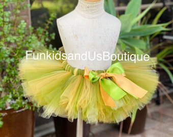 Olive Gold  Tutu Skirt Brown Gold skirt  - Jungle Tutu  - 1st Birthday Tutu- Newborn Tutu, Photo Prop, Tutus for Children