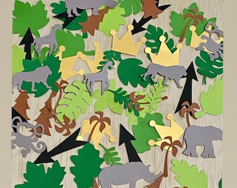 Safari Animal Confetti: Jungle Birthday Party Decorations