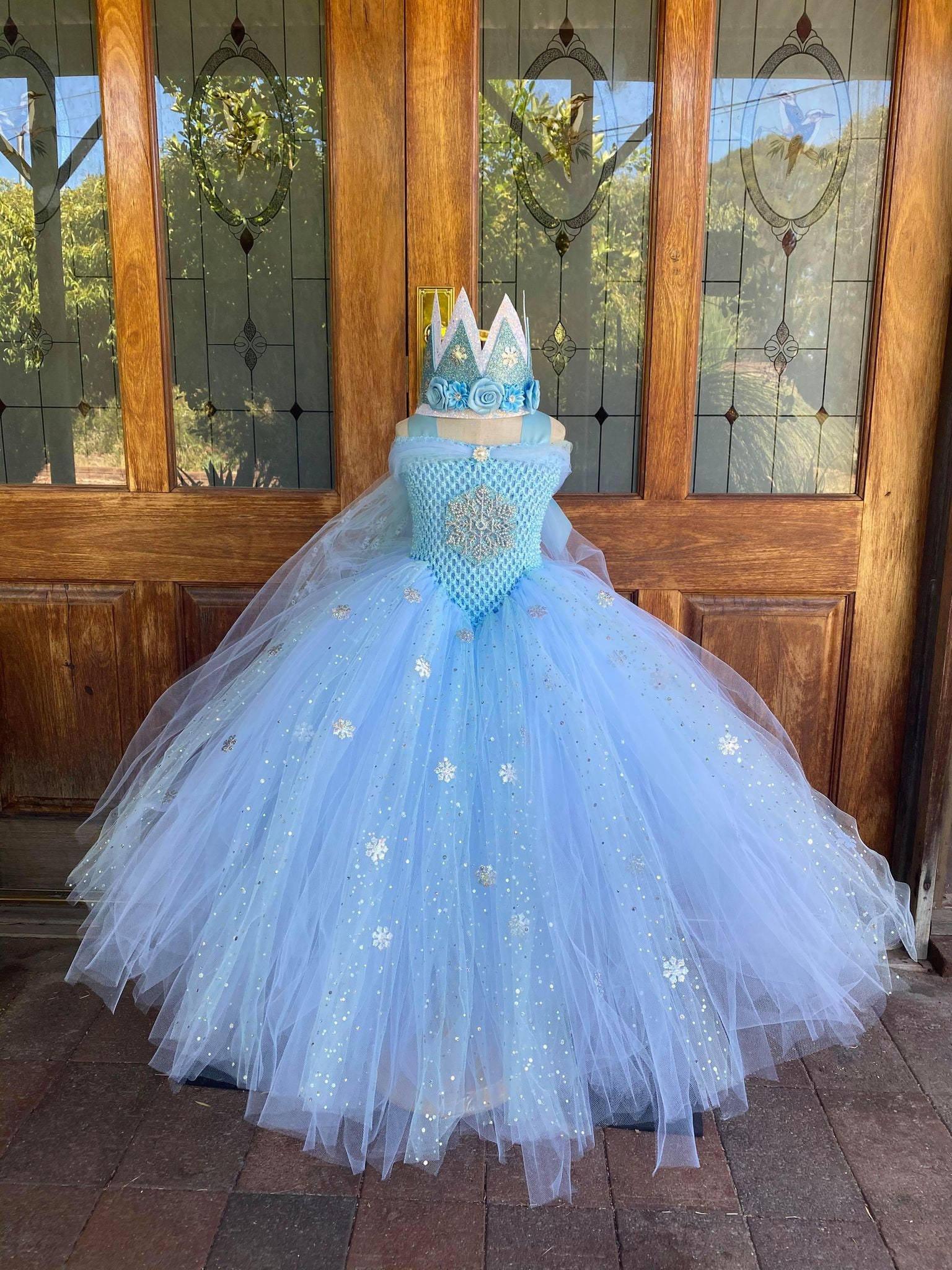 Snow Queen Light Blue Dress - Etsy
