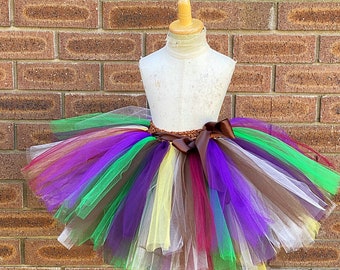 Jungle TutuSkirt  - Girl  Safari Skirt - Colorful jungle - Safari skirt - 1st Birthday Tutu- Newborn Tutu, Photo Prop, Tutus for Children