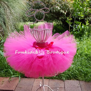 Baby Hot Pink Tutu Skirt,wedding tutus, Newborn Tutu skirt, toddler, girl Hot pink Tutu image 4