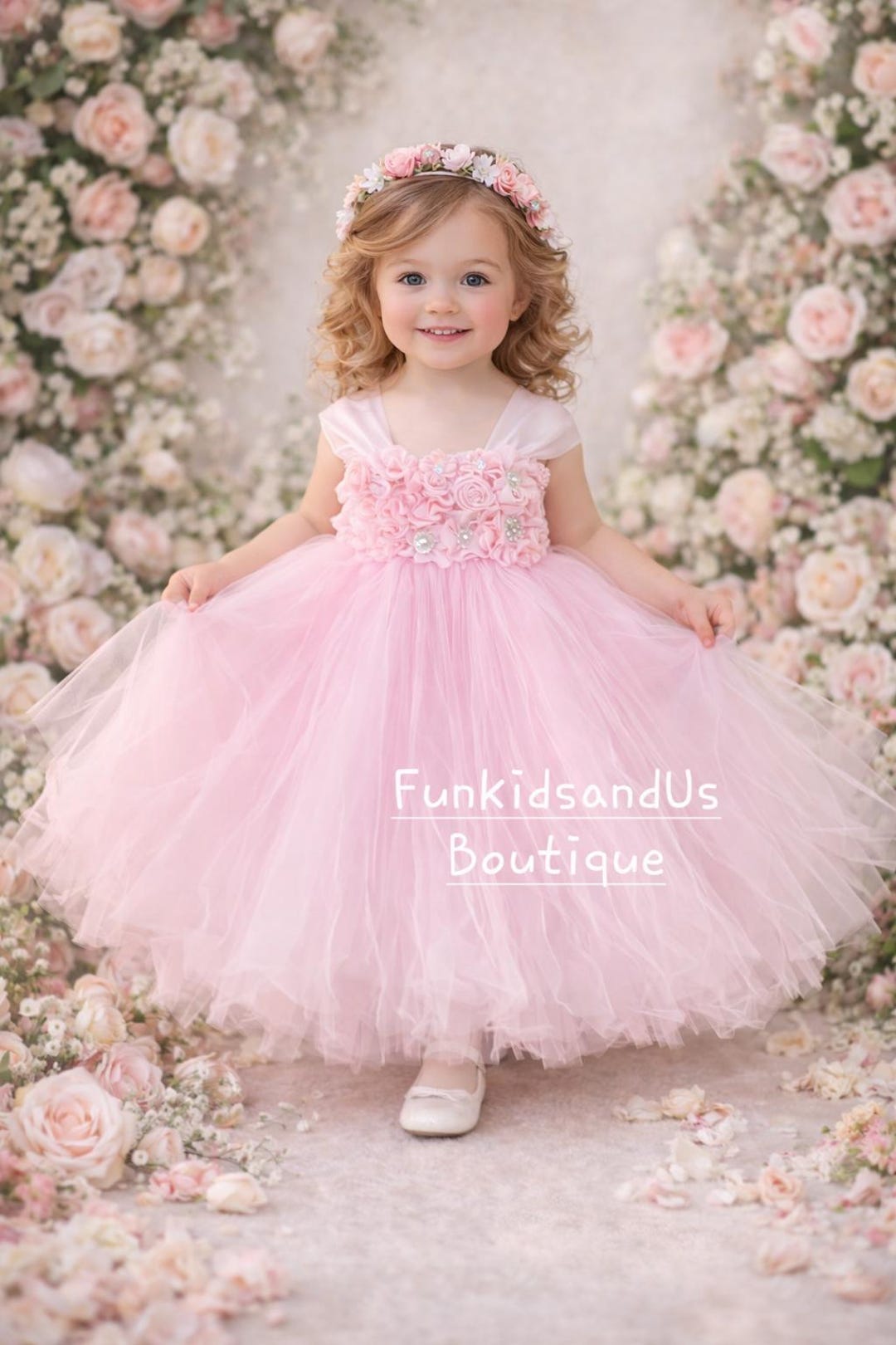 Pink Flower Girl Dress Floral Princess Dress Wedding Party Dress Etsy pink-flower-girl-dress-floral-princess-dress-wedding-party-dress-etsy
