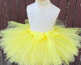 Tutu giallo - Gonna Tutu scintillante - Gonna Tutu gialla per bambini - Tutu per bambini - tutu scintillante- Gonna tutu torta Yellow Sunshine Smash