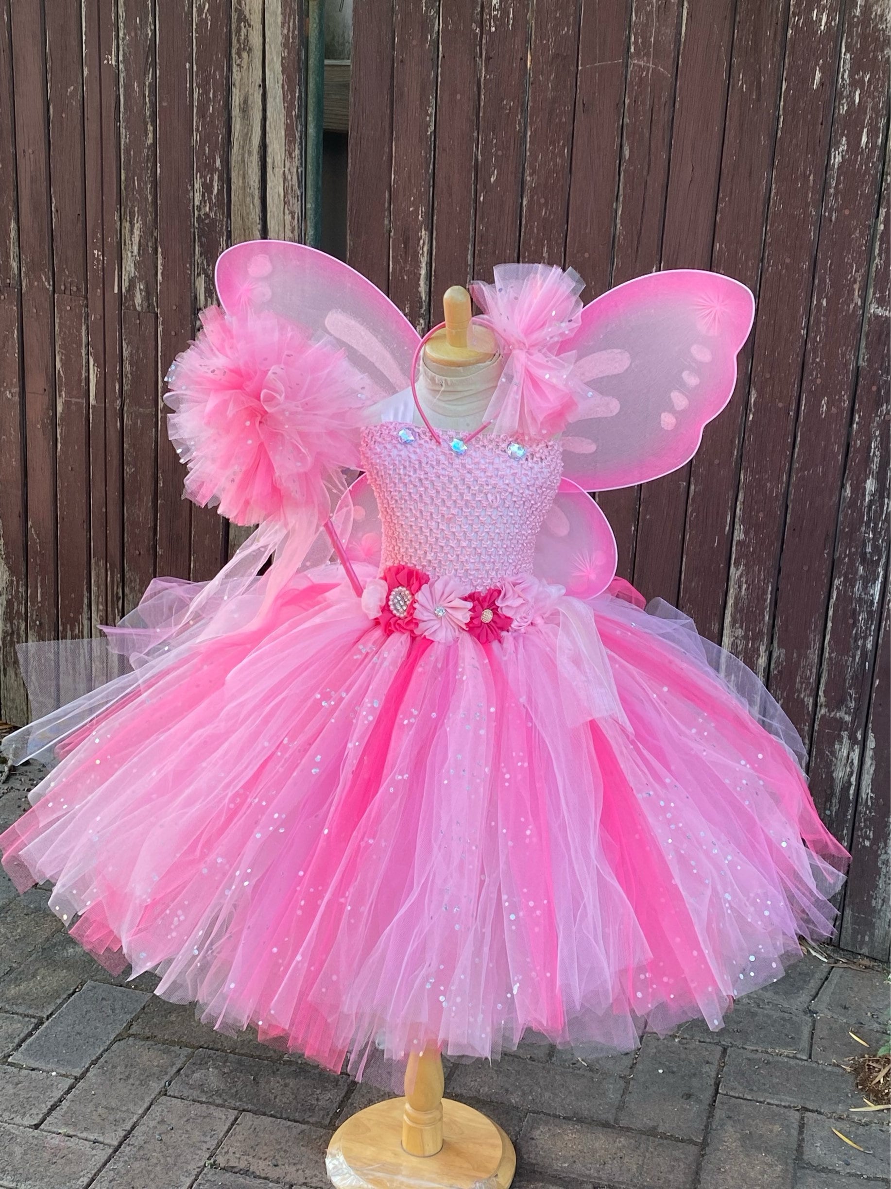 Girl Pinkalicious Dress Up Clothes Pinkalicious Costume, image size:1834x2448