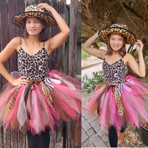 Pete + Lucy Basketball Safari Long Sleeve Tulle Tutu Dress