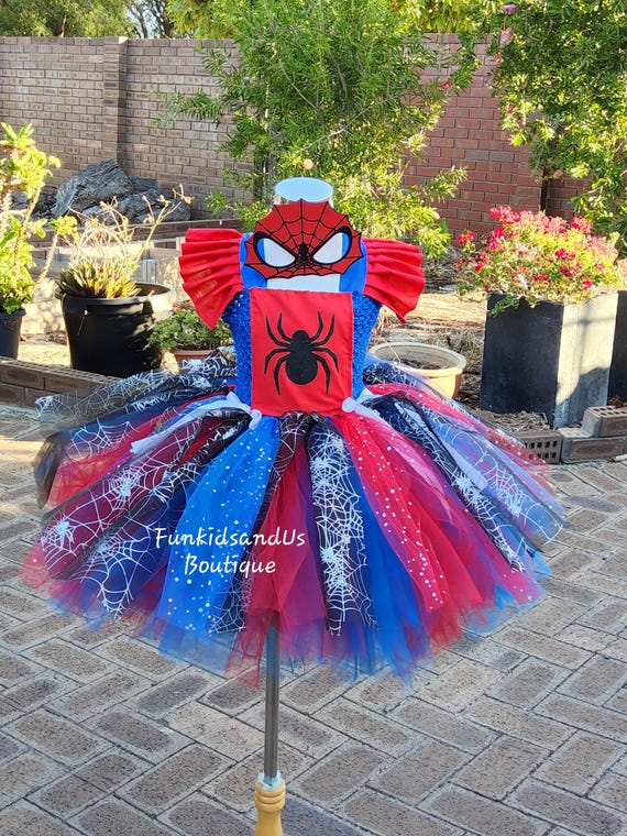 spiderman dress Marvel Spider-Man Toddler Girls French Terry Skater Blue 2T: Clothing, Shoes & Jewelry The dress is made with tons of tulle and is super full and fluffy Spider-Girl Tutu Dress: Handmade Superhero