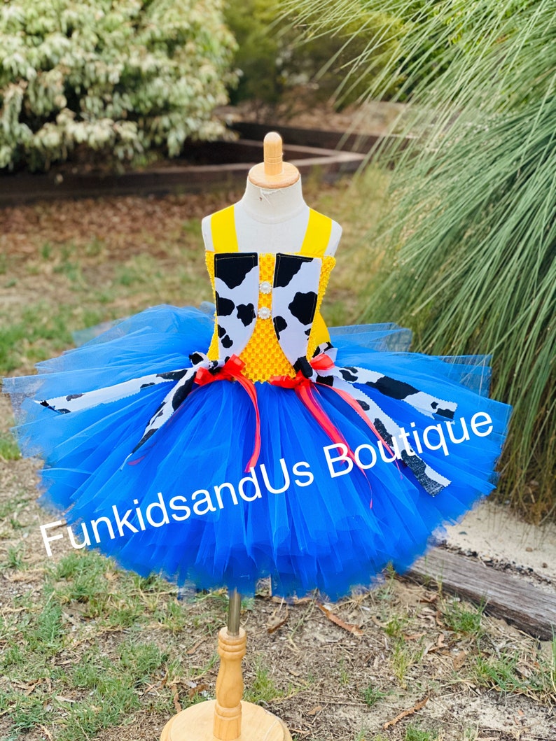 cow girl inspired tutu Cow girl Tutu Dress toy story dress inspired girl costume
