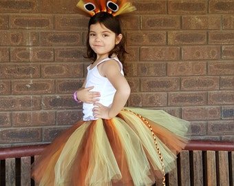 Lion Tutu Skirt  matching Headband  - 1st Birthday Tutu- Newborn Tutu, Photo Prop, Tutus for Children