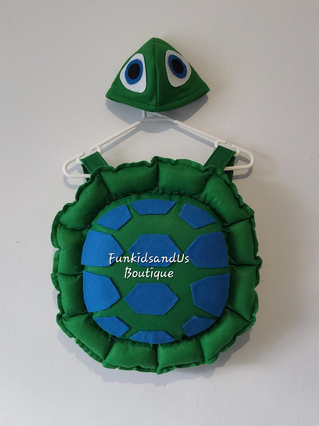 Kids Turtle Costume With Shell & Hat - Green Baby Turtle Outfit - Cute ...