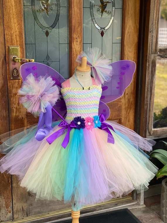 Rainbow Rave Bra and Tutu, Rainbow Fairy Rave Bra, Rainbow Costume