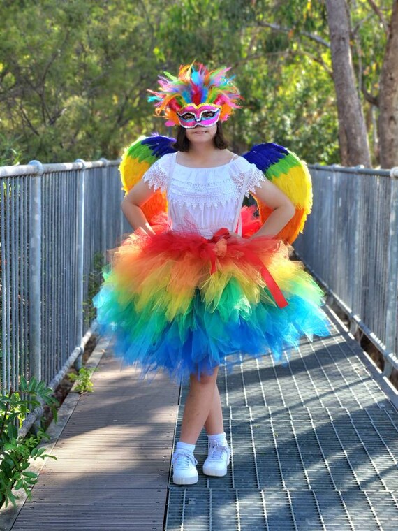 Tututu Tatata Gonna Tulle Arcobaleno Per Bambine Tutù Con Fascia