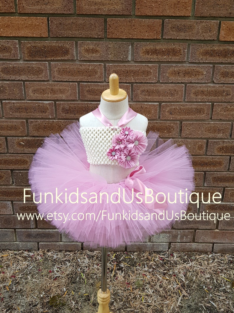 Dusty Rose smash cake photo prop Dusty Rose Pink Baby girl outfit First Birthday Tutu Dusty Rose Tutu