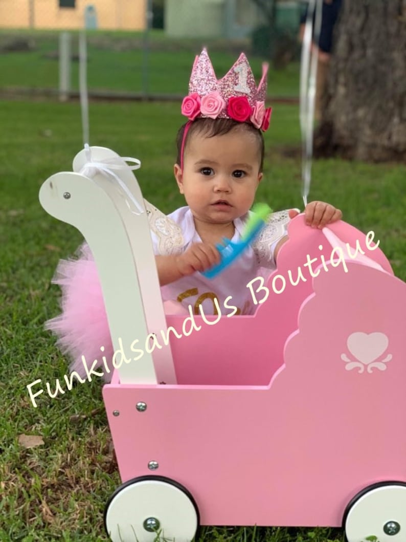 Personalized Birthday Felt Crown Birthday Crown Girl Crown Glitter Crown First Birthday Baby Crown
