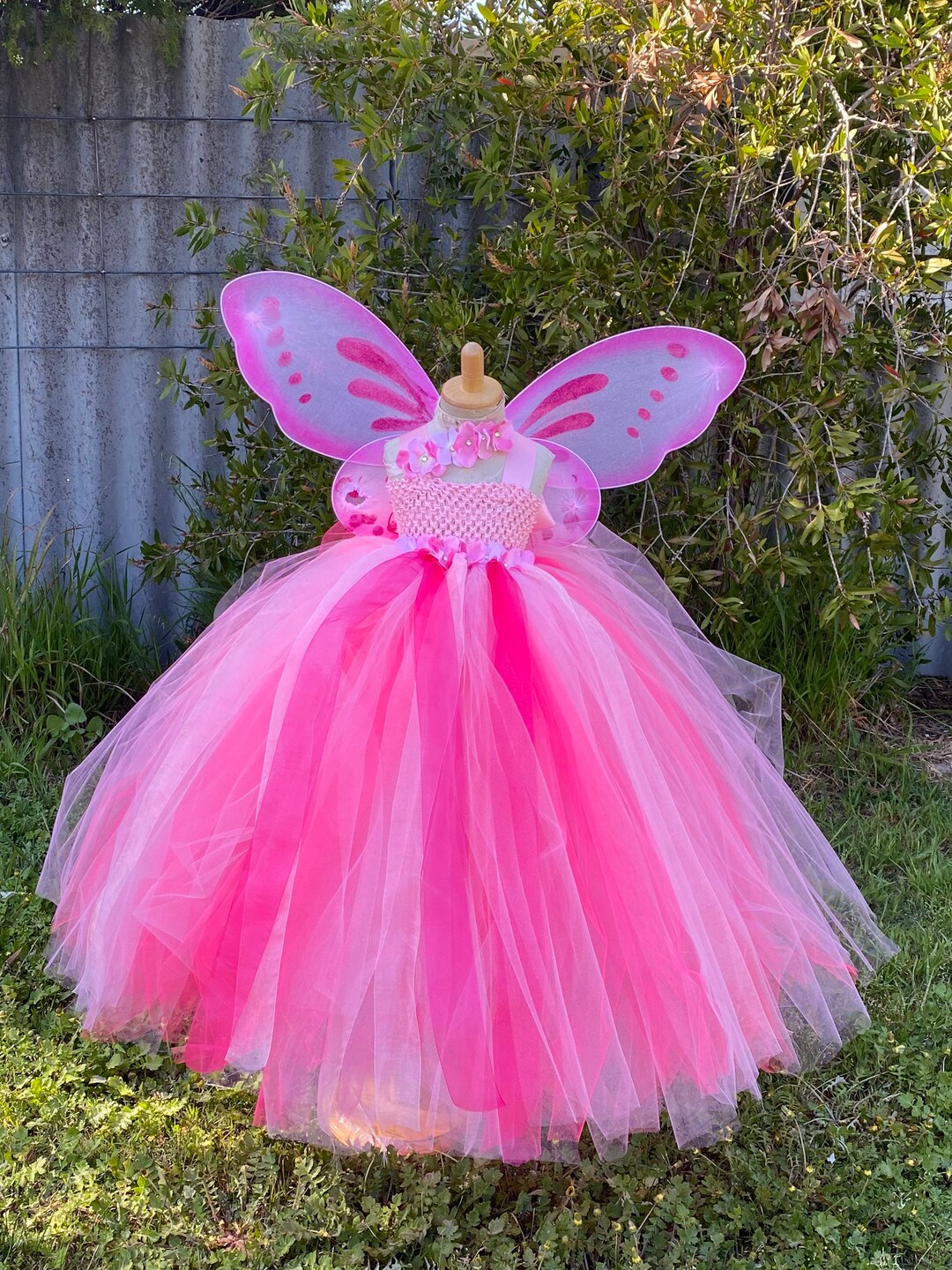 treat ürself fairy tulle peplum pink Ballerina” blooming tulle dress(pink) | Treat