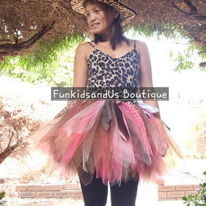 Pete + Lucy Basketball Safari Long Sleeve Tulle Tutu Dress main image 1