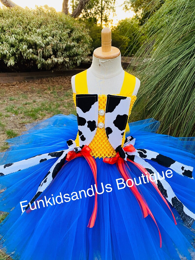 cow girl inspired tutu Cow girl Tutu Dress toy story dress inspired girl costume