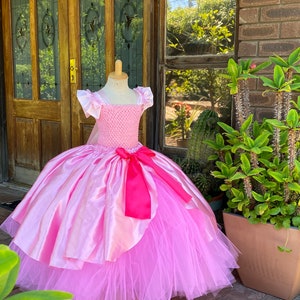 Pink Princess  Dress  inspired Tutu Dress  Birthday Outfit, Halloween Costume- Princess tutu dress