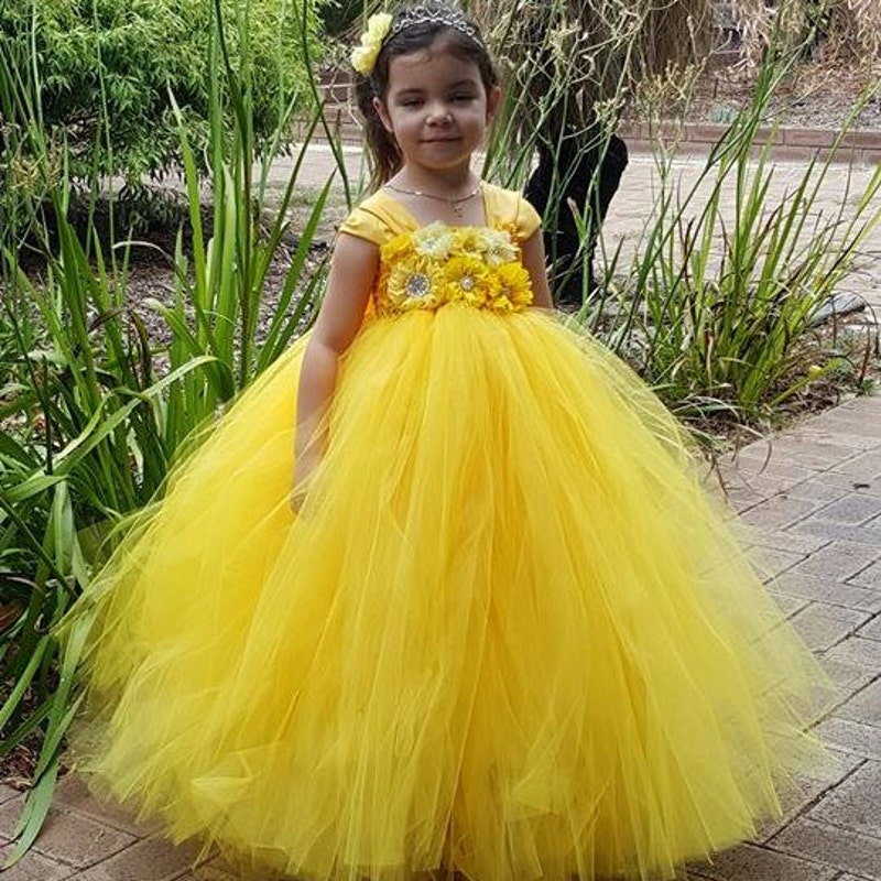 Yellow Flower Girl Dress Etsy — free download