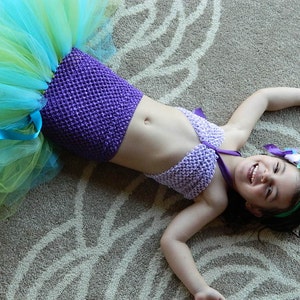 Baby mermaid Costume - baby Mermaid tutu Smash Cake Birthday outfit
