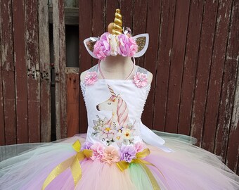 Ball Gown Unicorn Tutu Dress For Baby Unicorn Dress For Girls Un